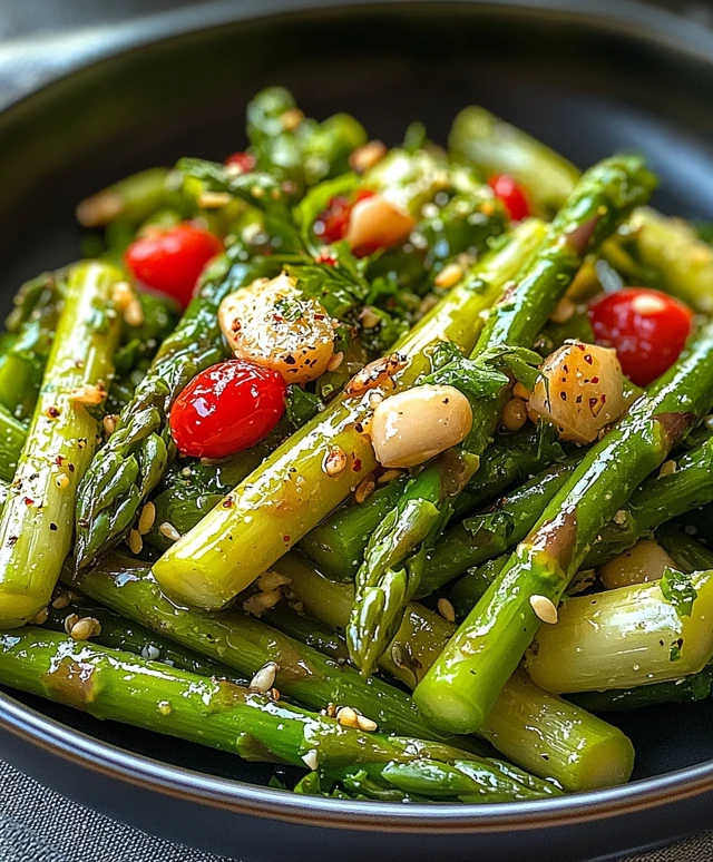 Spargelsalat mit grünem Gemüse