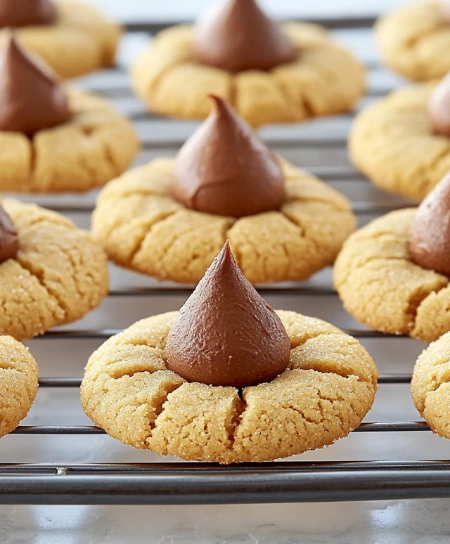 Erdnussbutter Blütenkekse