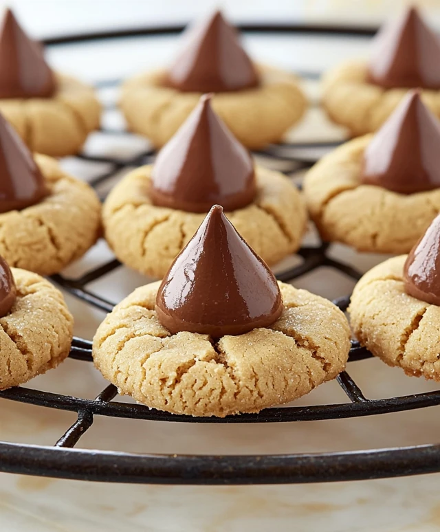 Erdnussbutter Blütenkekse