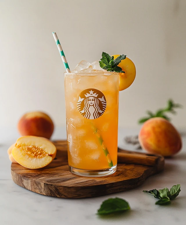 Pfirsich-Grüntee-Limonade