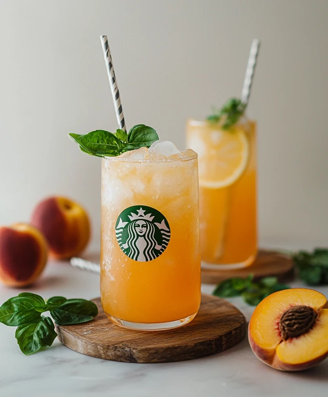 Pfirsich-Grüntee-Limonade