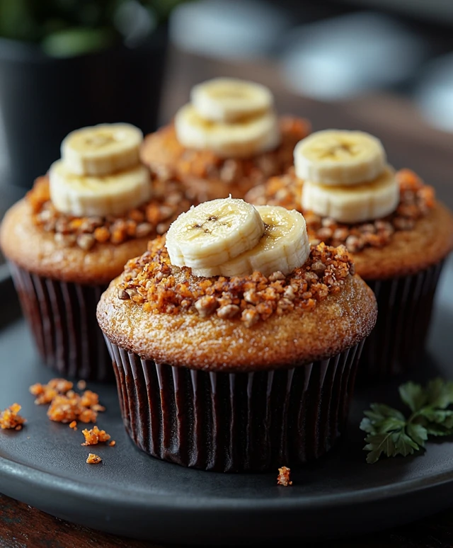 Bananen Karotten Muffins