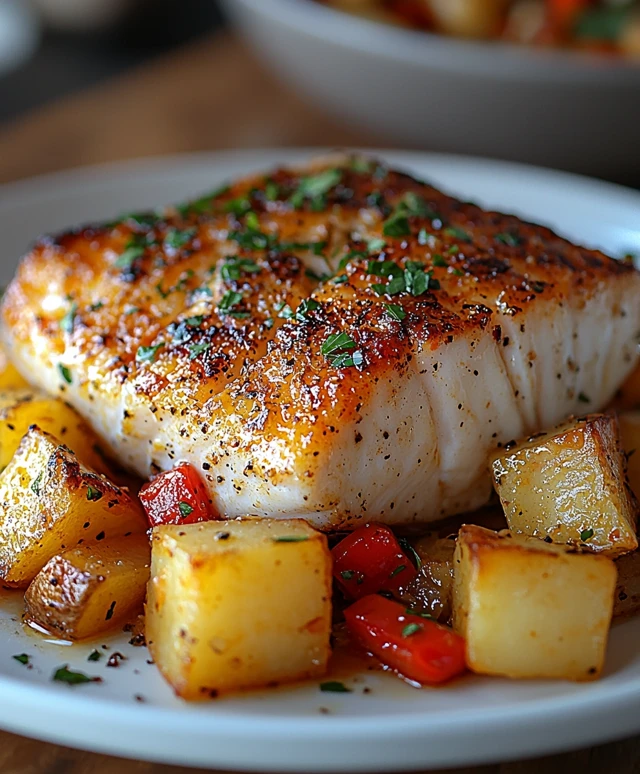 Zackenbarsch Eintopf mit Paprika