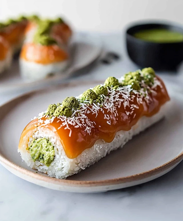 Matcha Kokoscreme Brötchen
