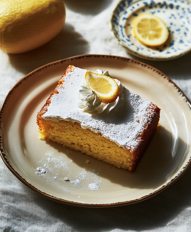 Zitronen Kurkuma Teekuchen