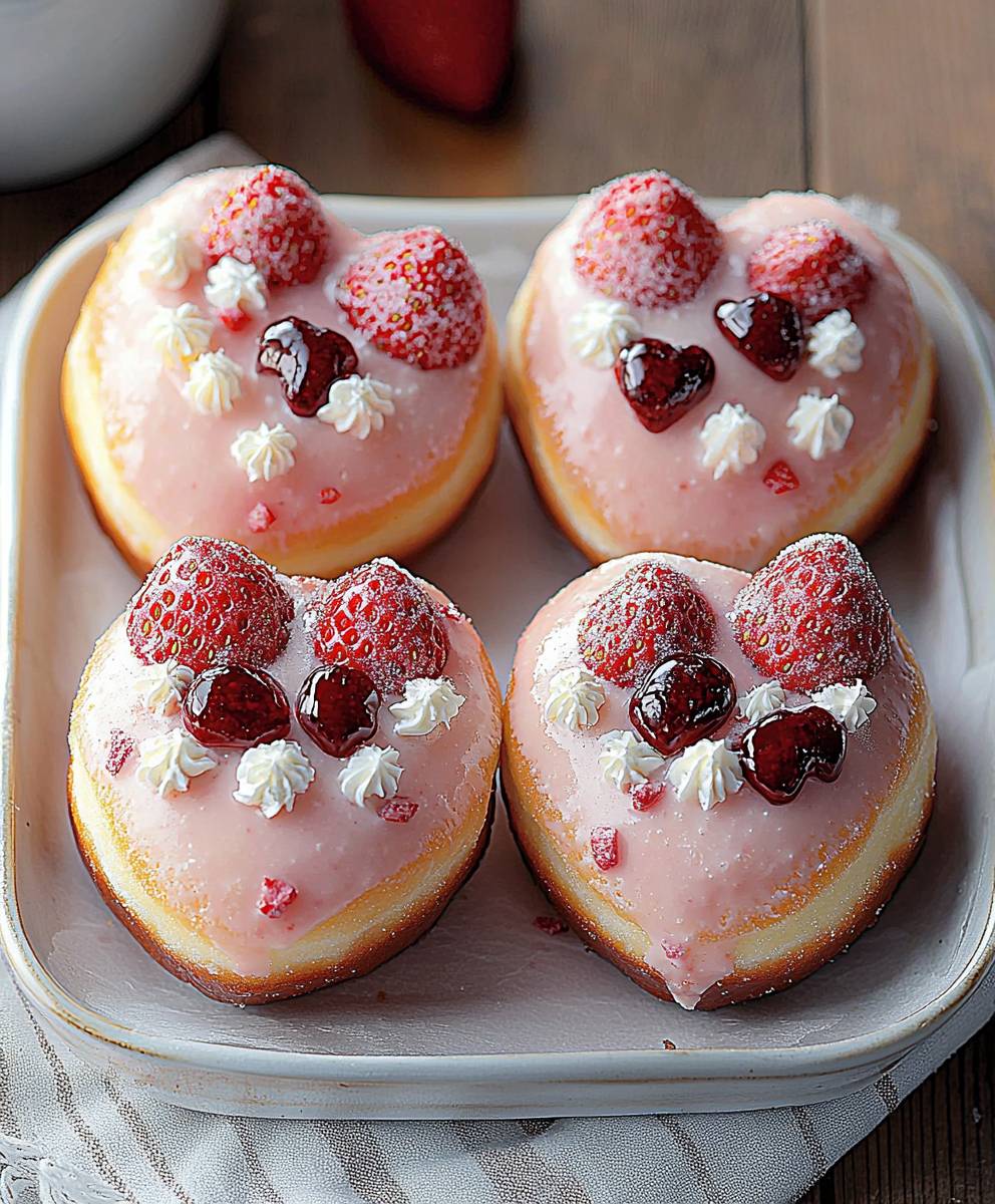 Erdbeer Käsekuchen Donuts
