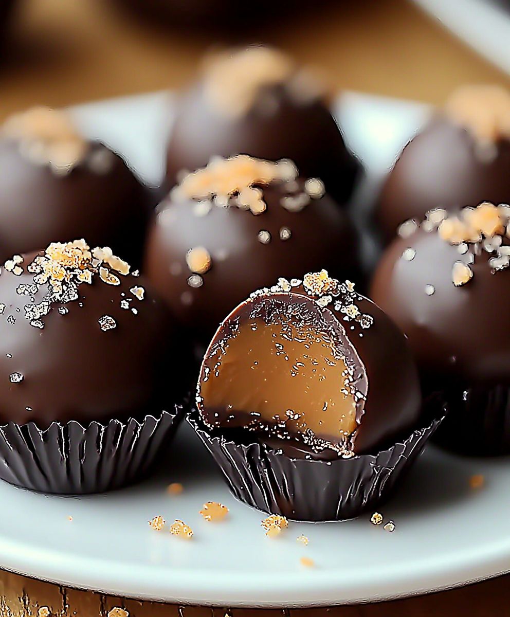 Gesalzenes Karamell Fudge Trüffel