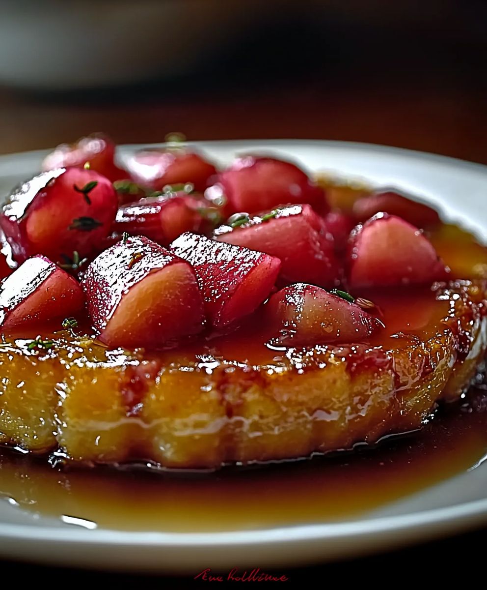 Rhabarber Tarte Tatin