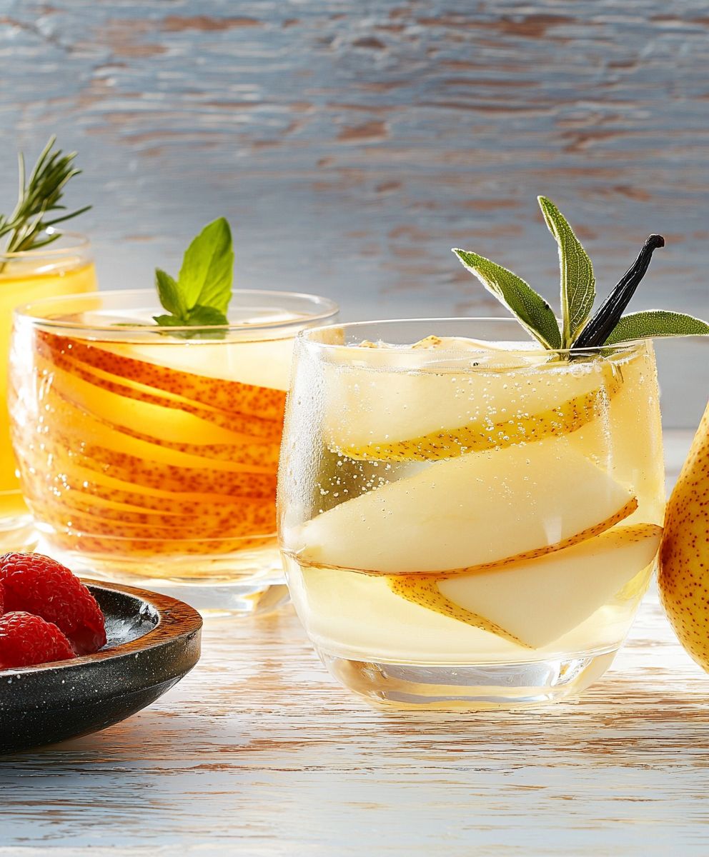 Birnen Vanille Wasser selber machen