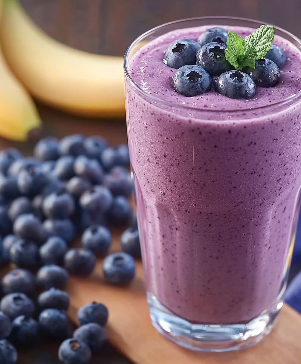 Blaubeer Bananen Smoothie