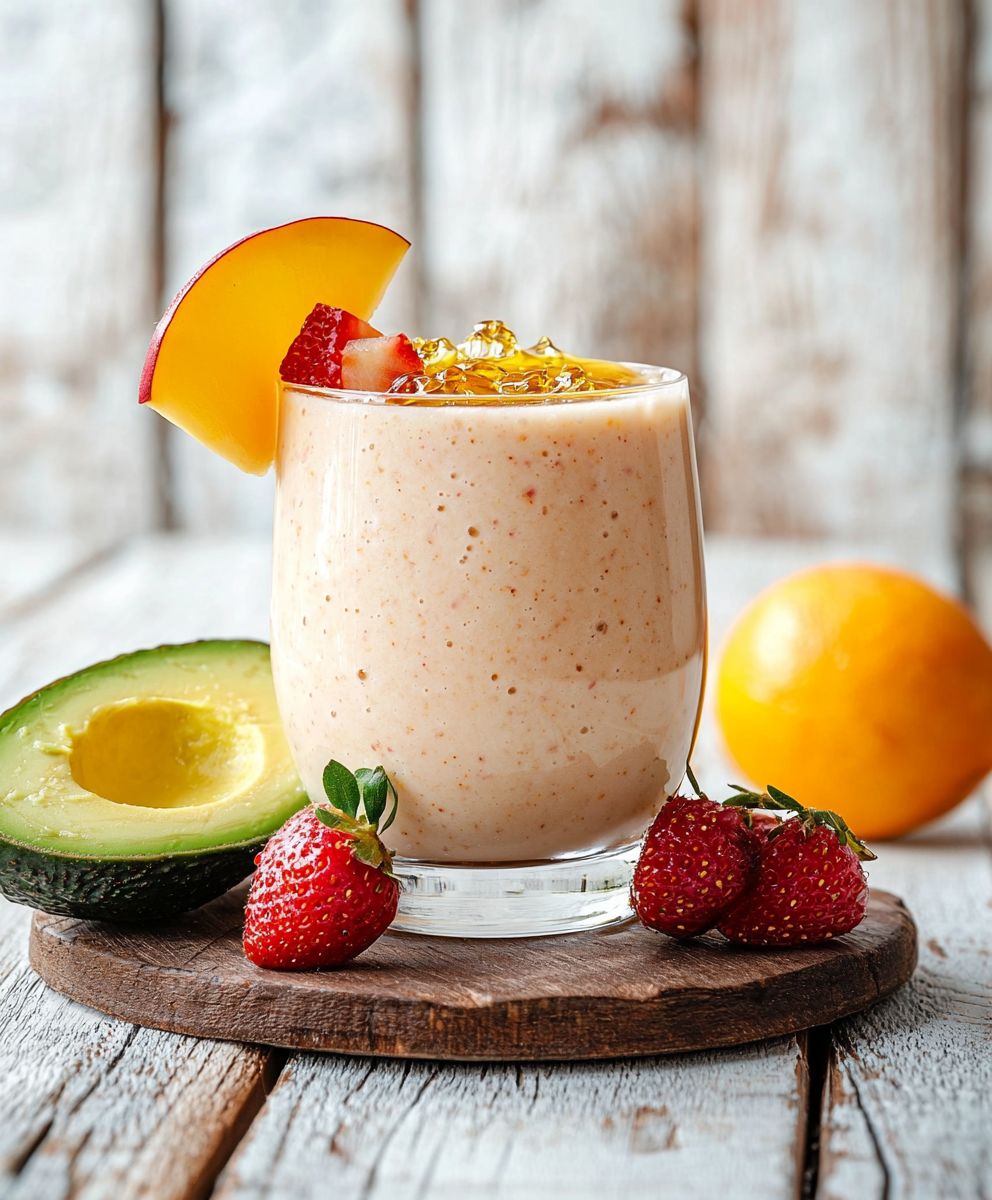 Proteinshake mit Avocado