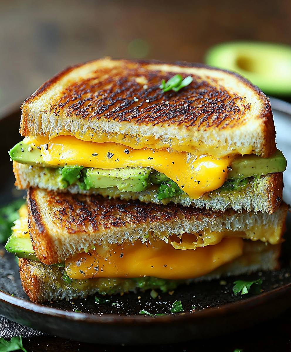 Gegrillte Käsesandwiches Avocado