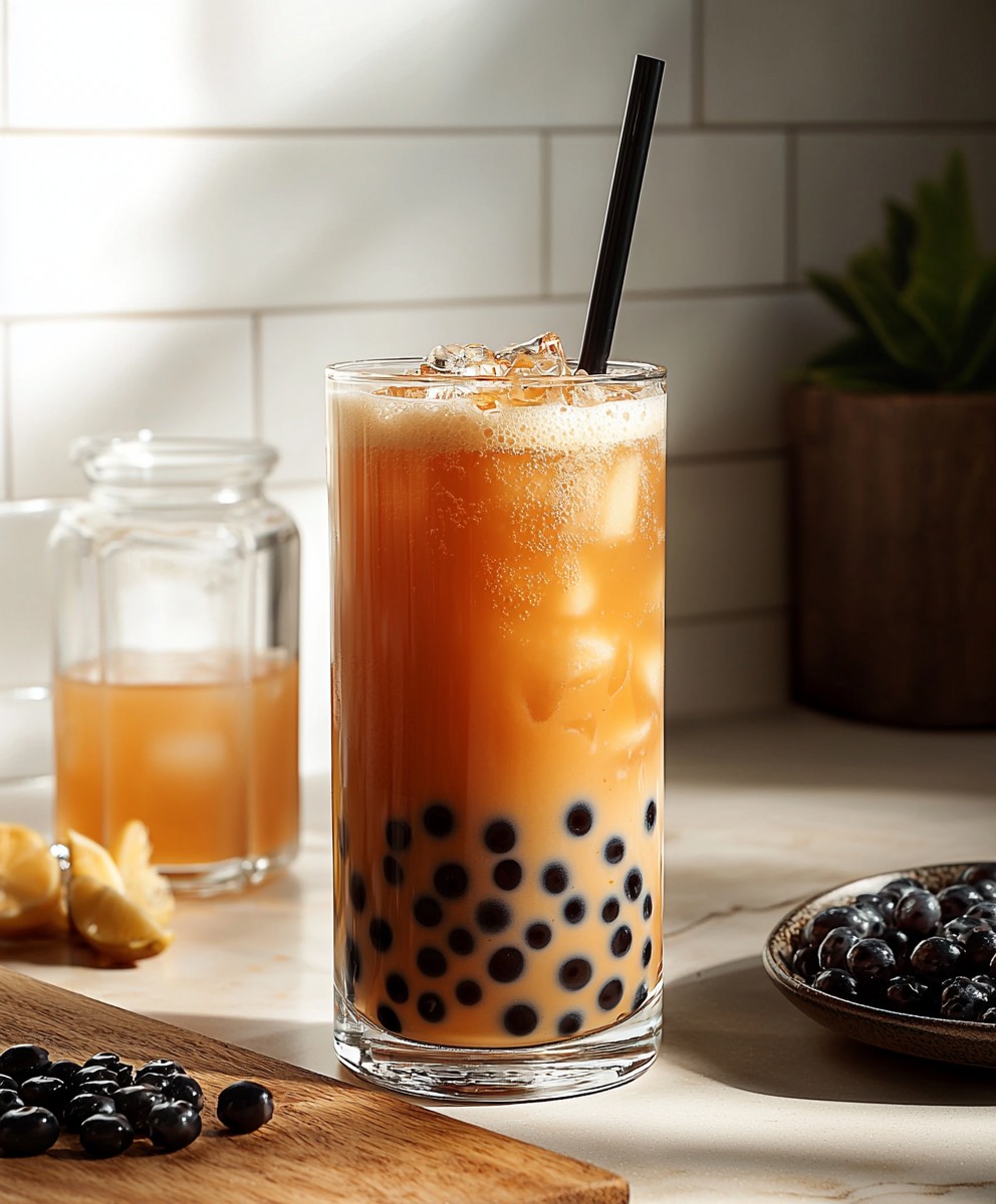 Thailändischer Milchtee Boba