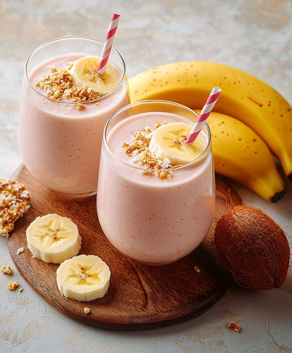 Bananen Kokosmilch Shake