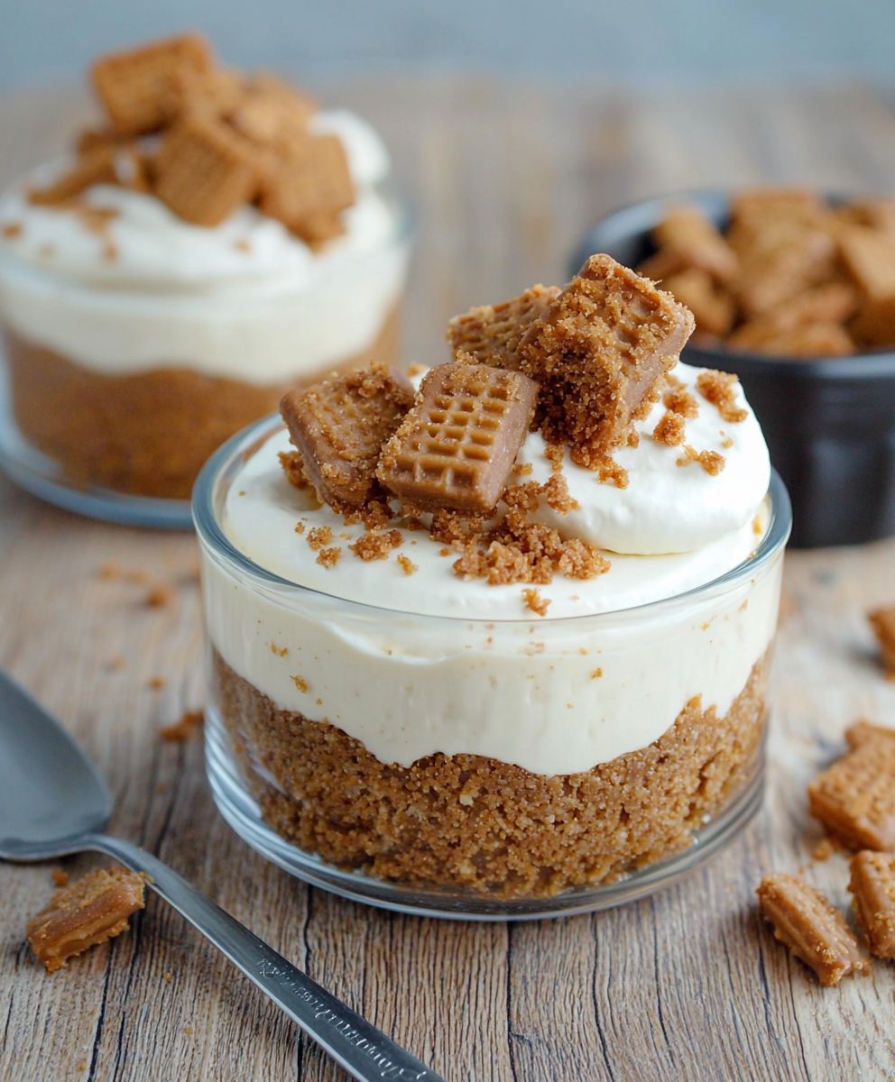 Biscoff Käsekuchen ohne Backen