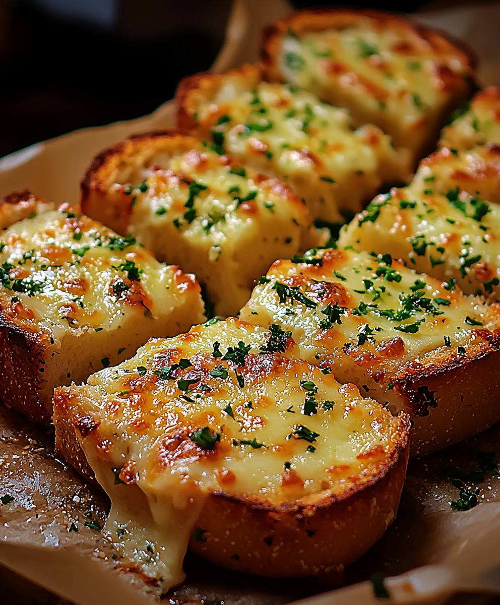 Käse Knoblauch Brot backen