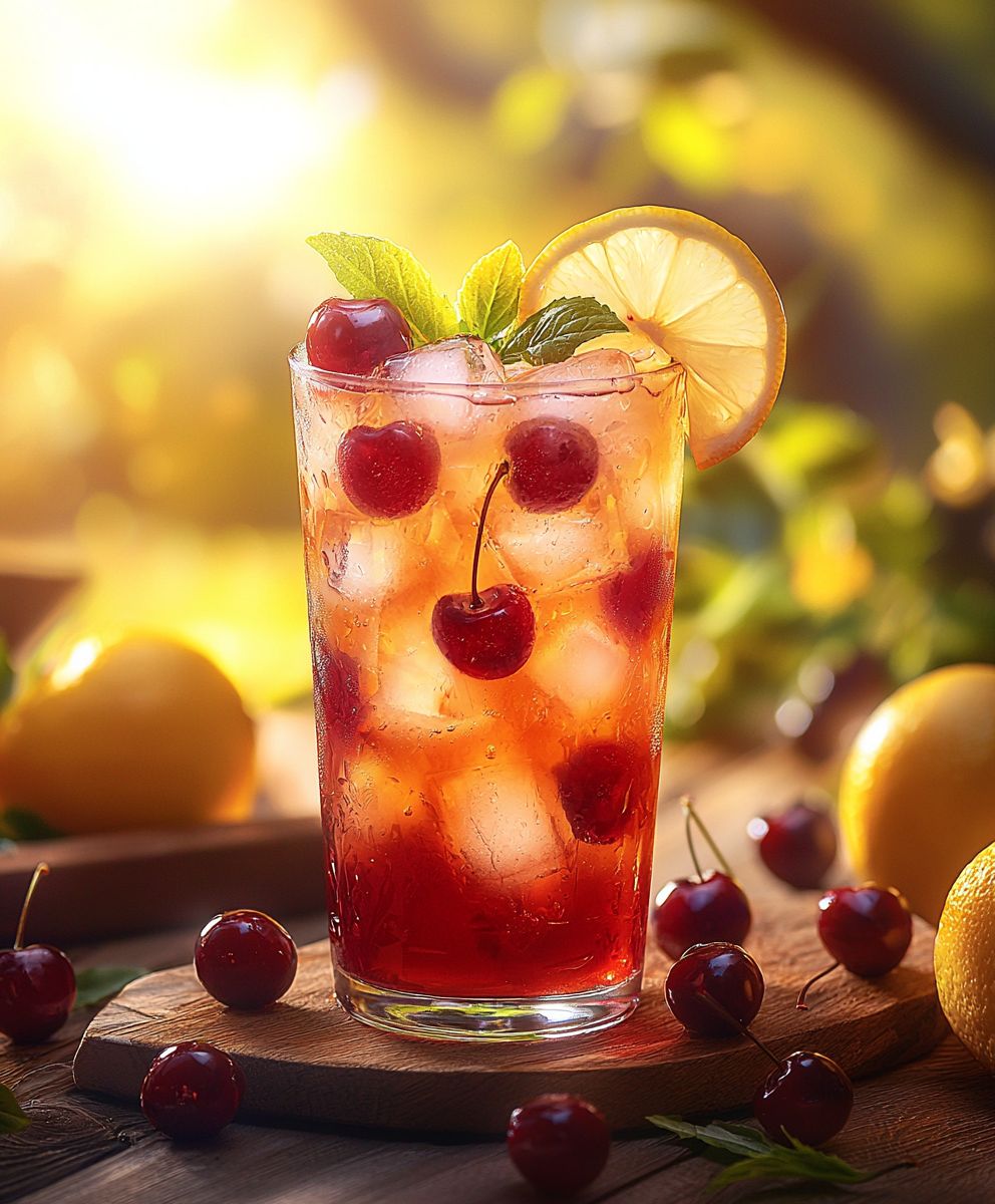 Kirschtee Limonade selber machen