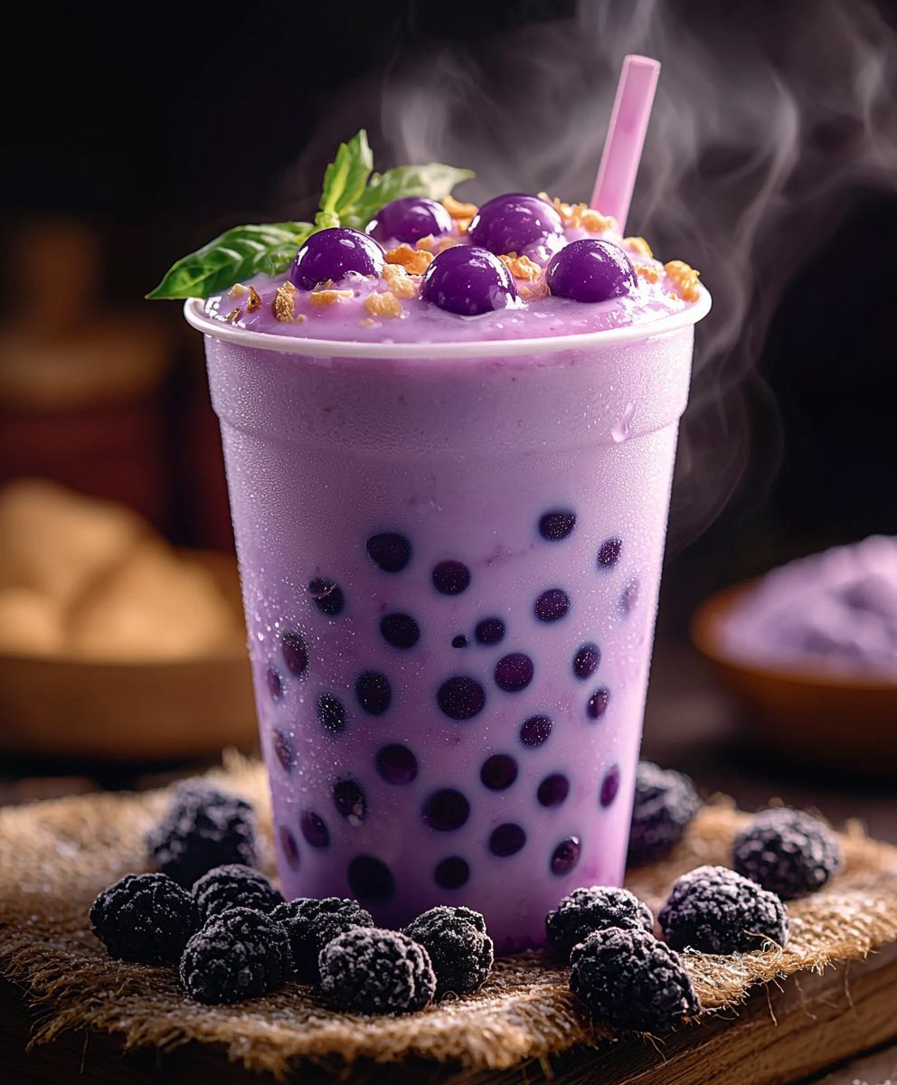 Lila Boba Tee selber machen