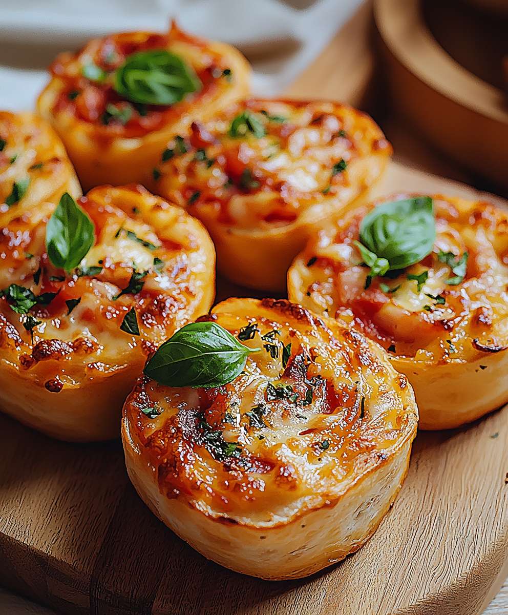 Pizzabrötchen vegetarisch backen