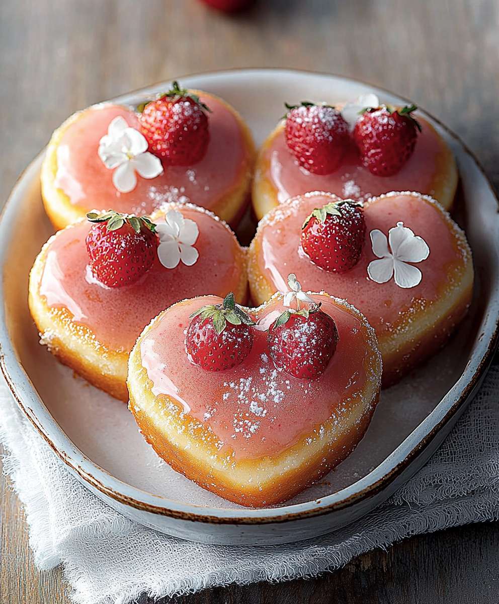 Erdbeer Käsekuchen Donuts
