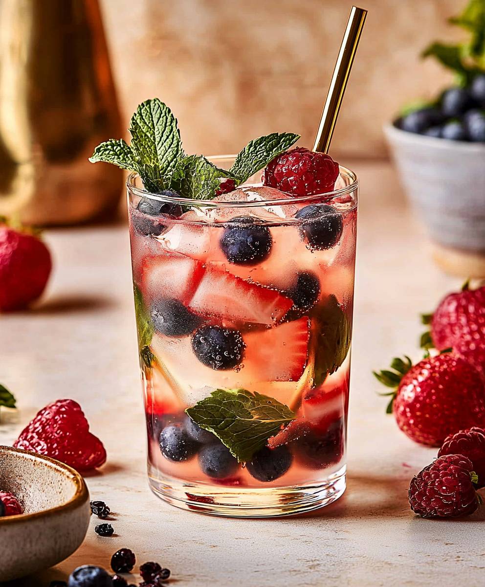 Darmgesundheit Beeren Mocktail