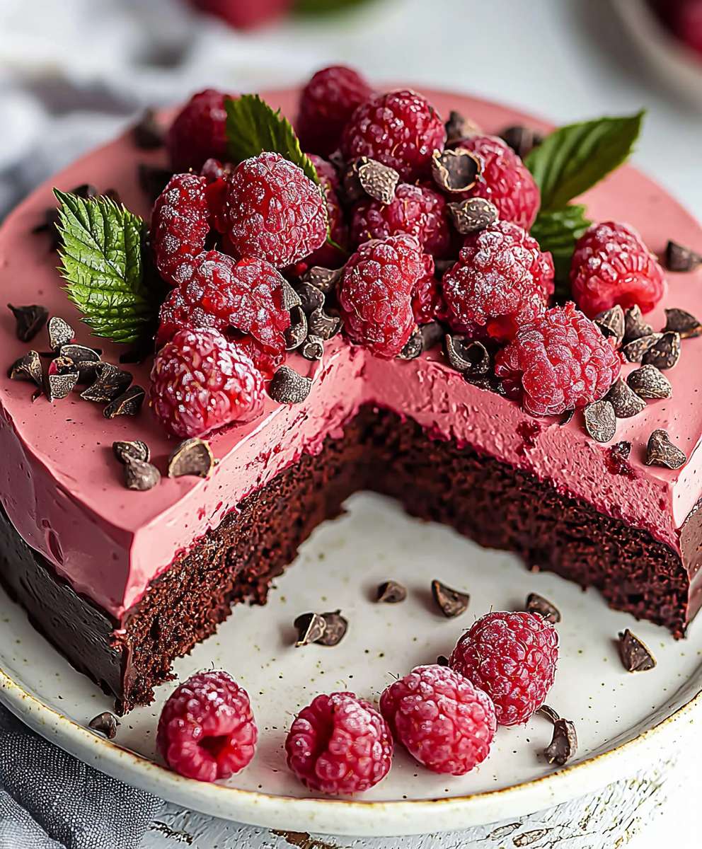 Schoko Himbeer Mousse Kuchen