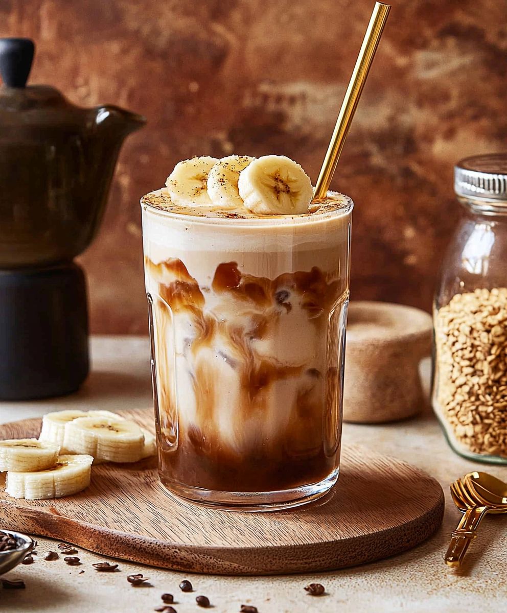 Karamellisierte Banane Iced Latte