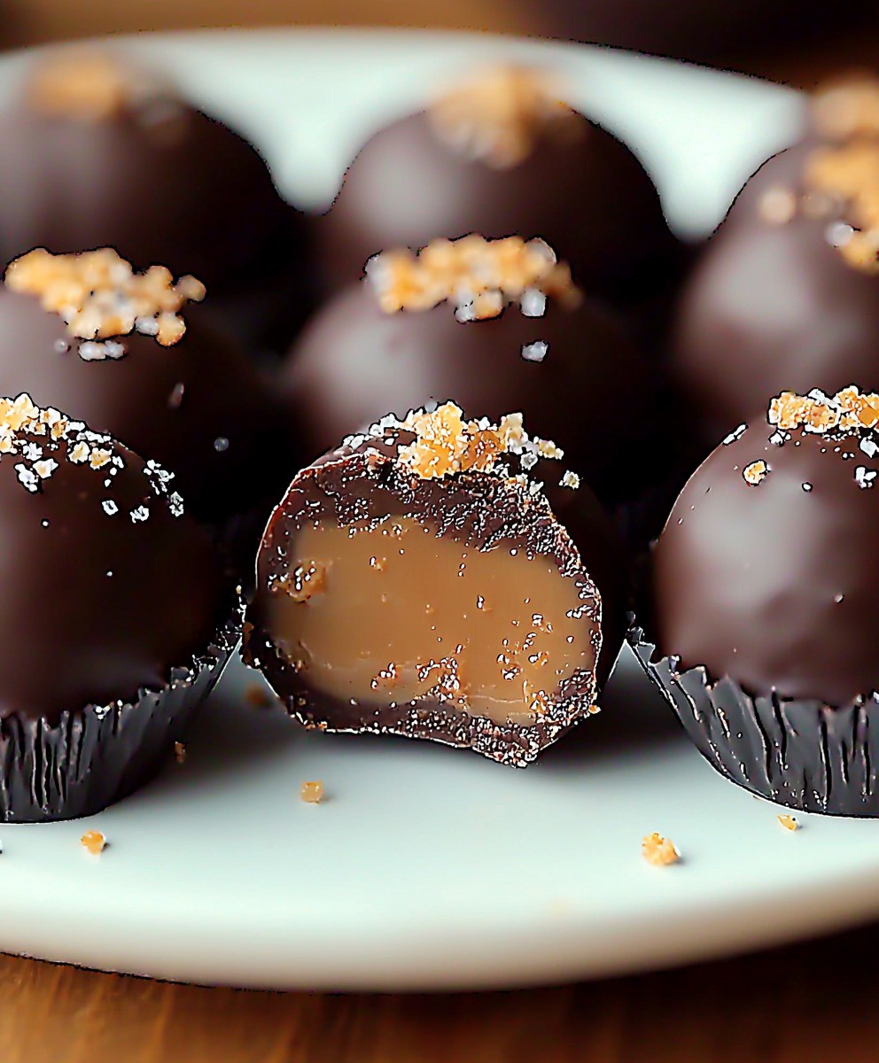 Gesalzenes Karamell Fudge Trüffel