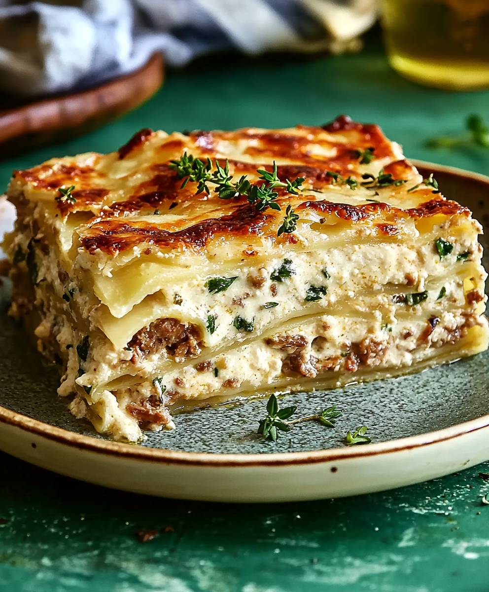 Weiße Lasagne zubereiten