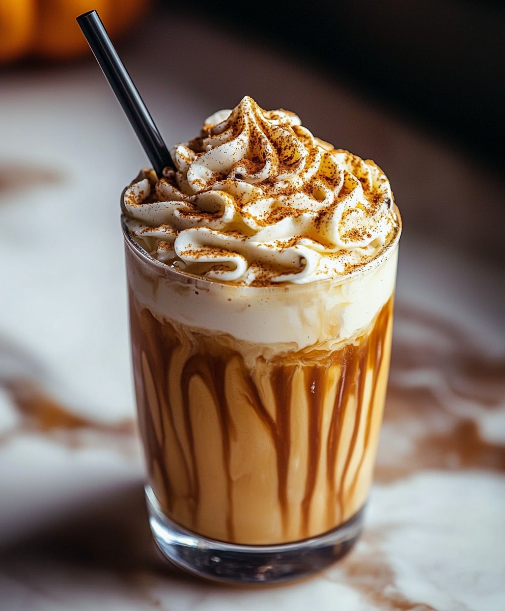 Kürbisgewürz Gefrorener Kaffee