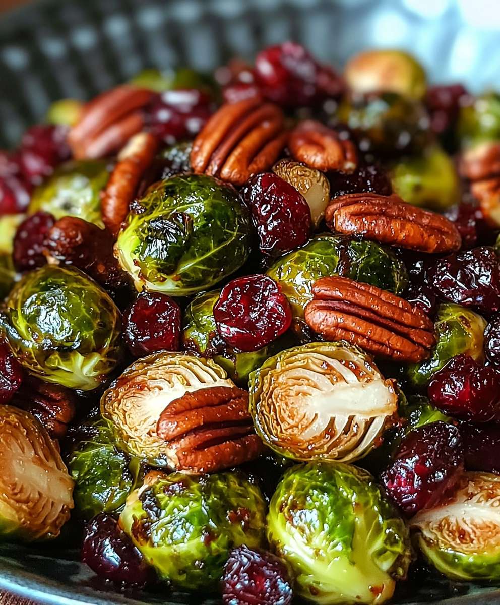 Rosenkohl Preiselbeeren Pekannüsse Balsamico