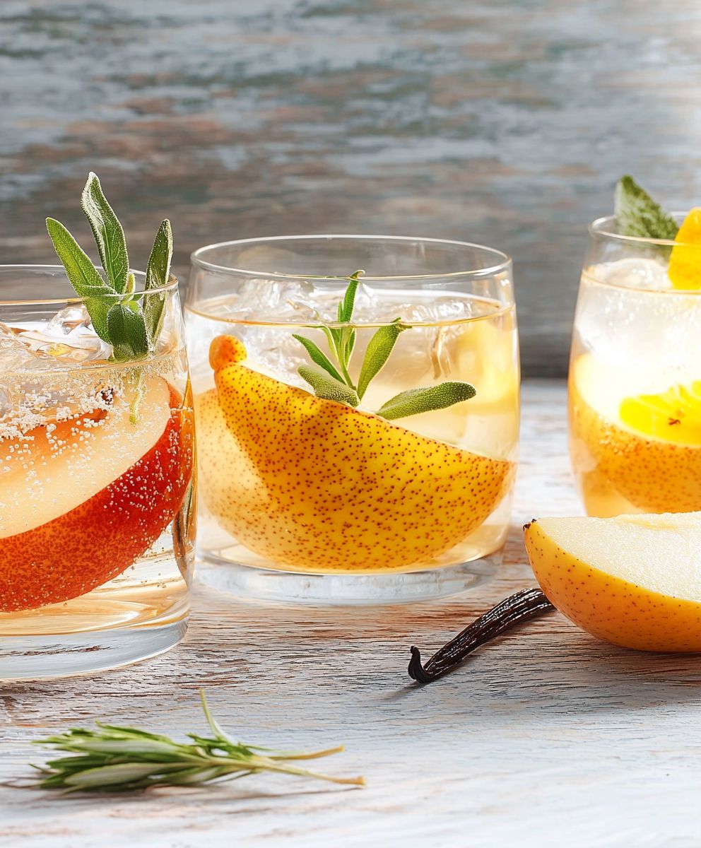 Birnen Vanille Wasser selber machen