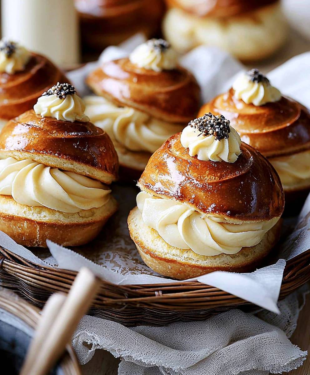 Sahnebrötchen backen