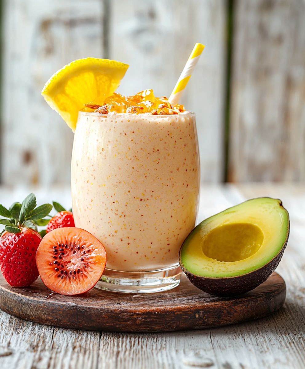 Proteinshake mit Avocado