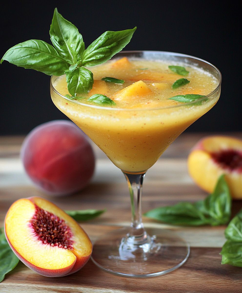 Pfirsich Basilikum Margaritas