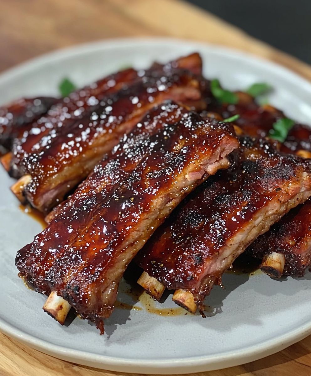 Rippchen mit Teriyaki Glasur