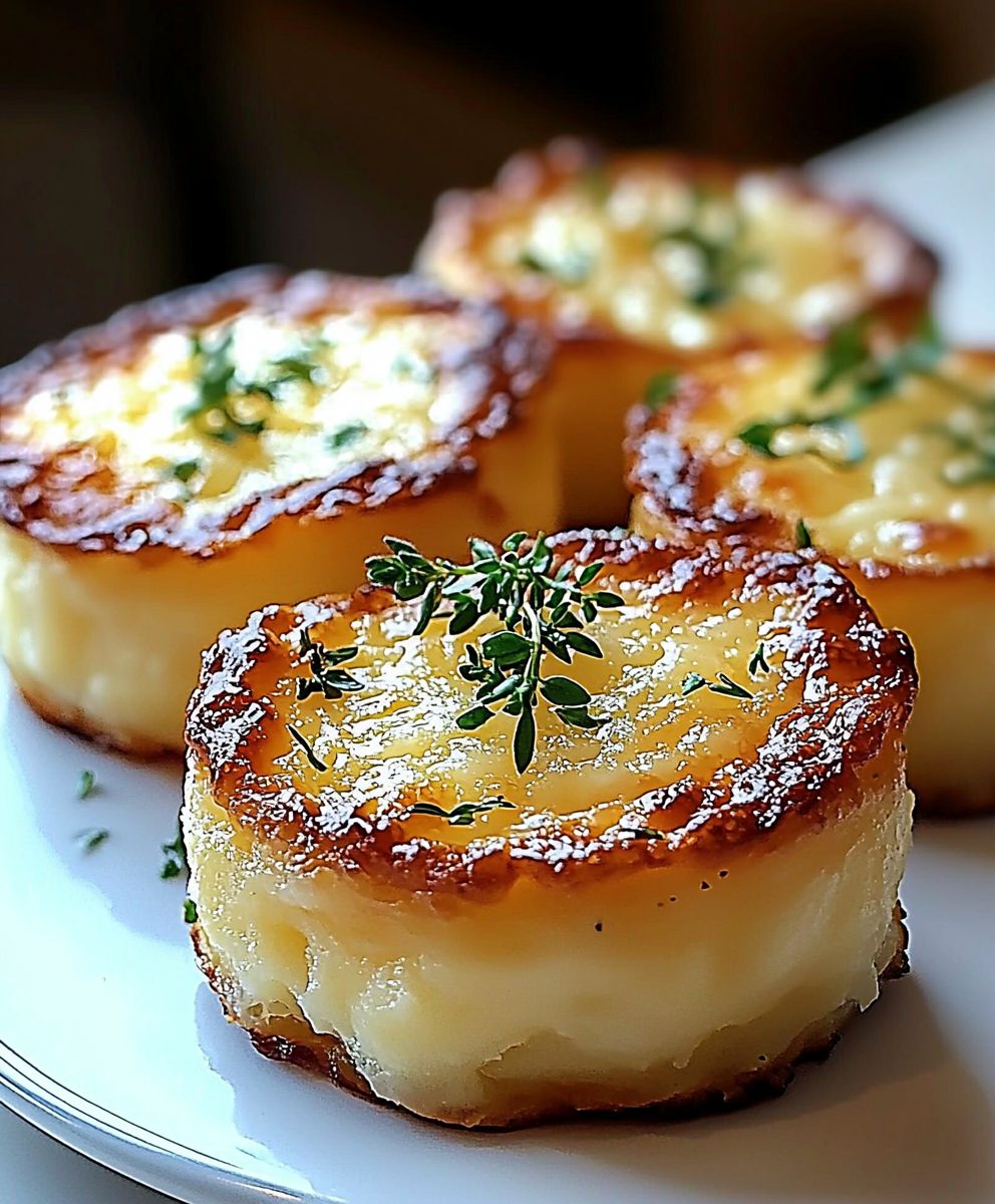 Käse Kartoffelpüree Puffs