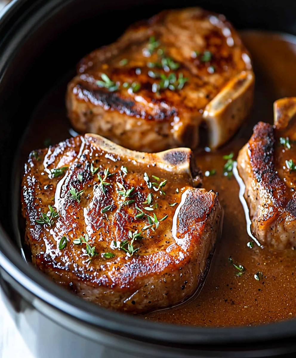Schweinekoteletts Slow Cooker