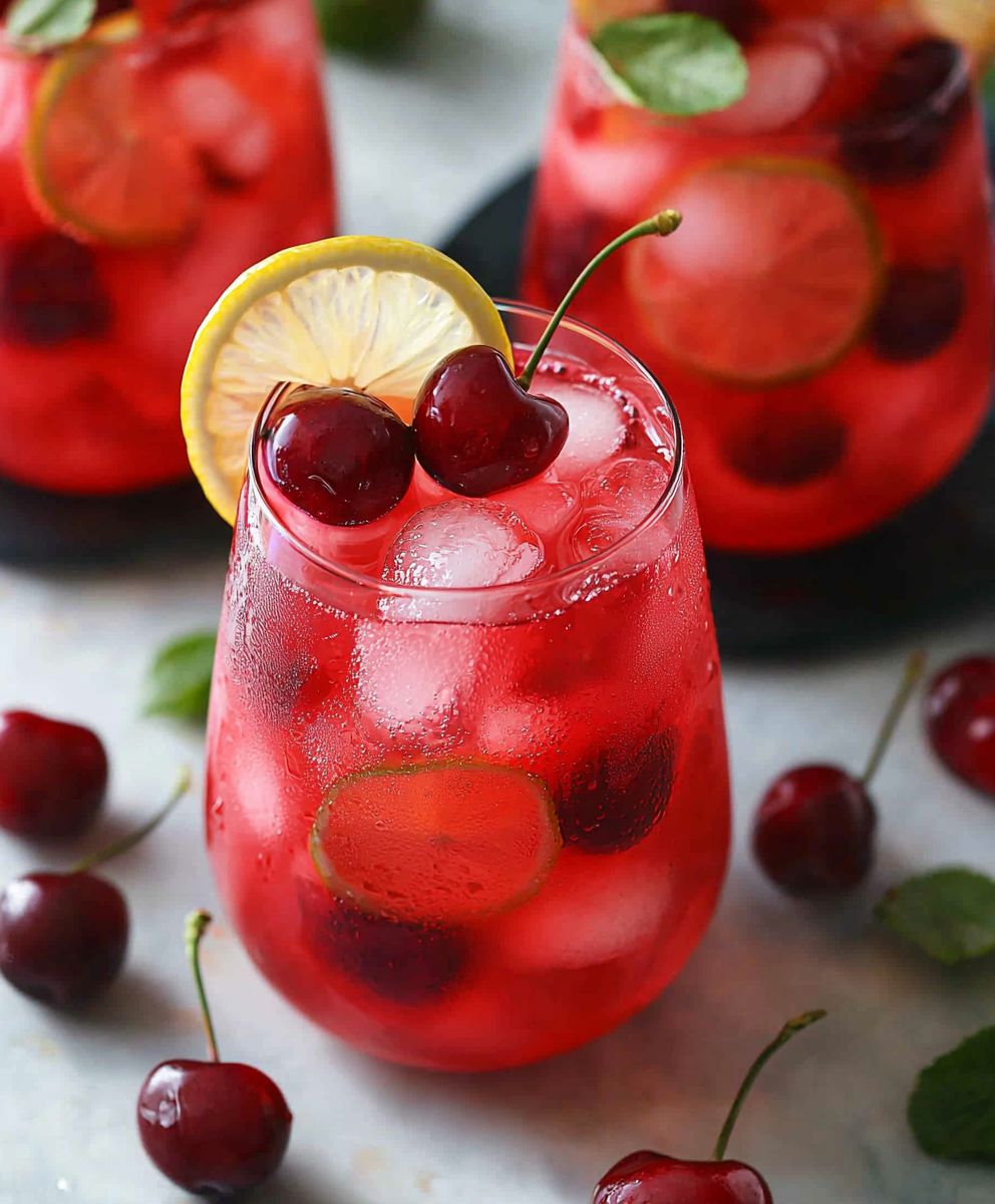 Hausgemachte Kirschlimonade herstellen