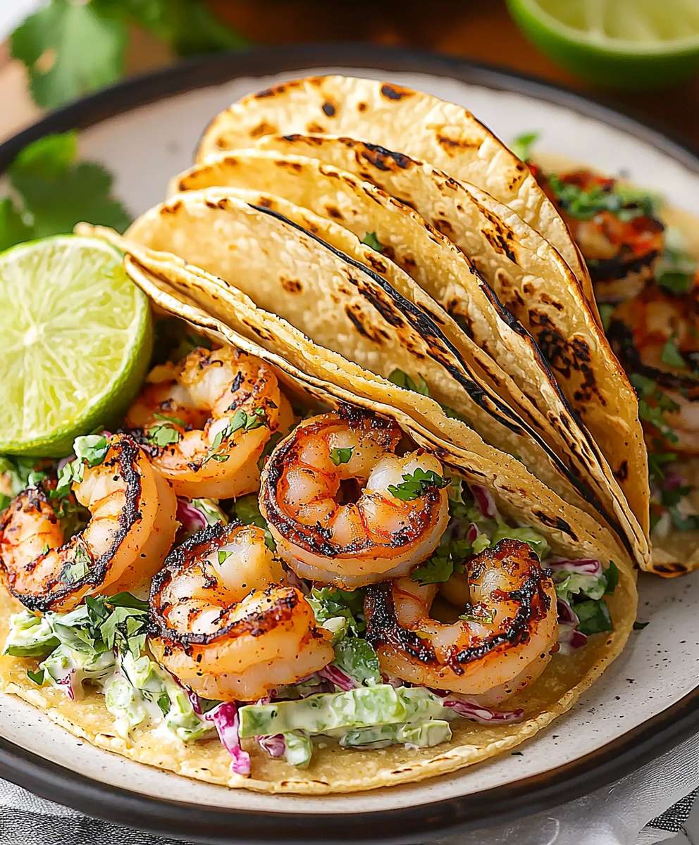 Garnelen Tacos mit Koriander