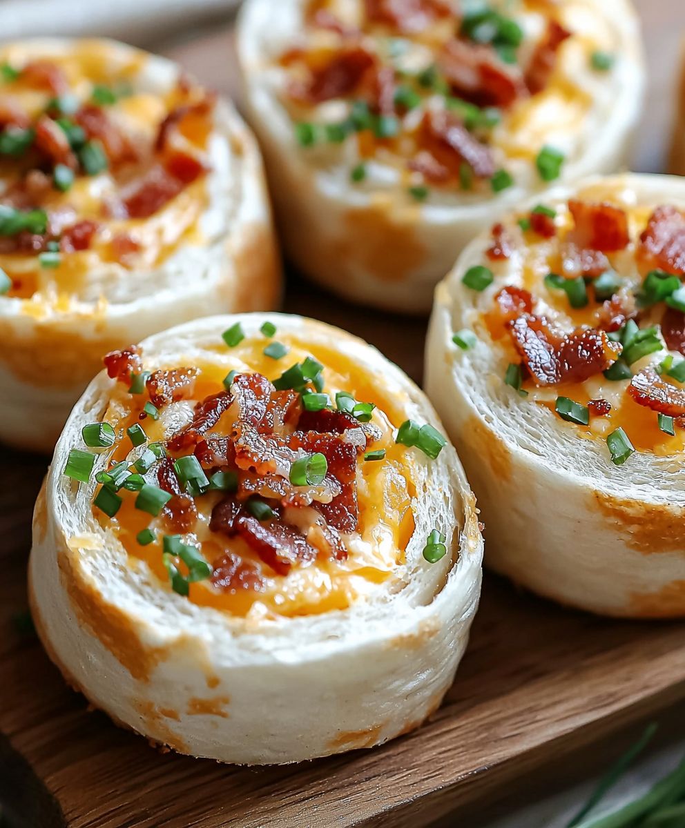 Cheddar Bacon Ranch Pinwheels