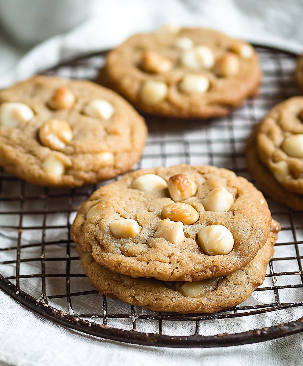 Kekse mit weißer Schokolade