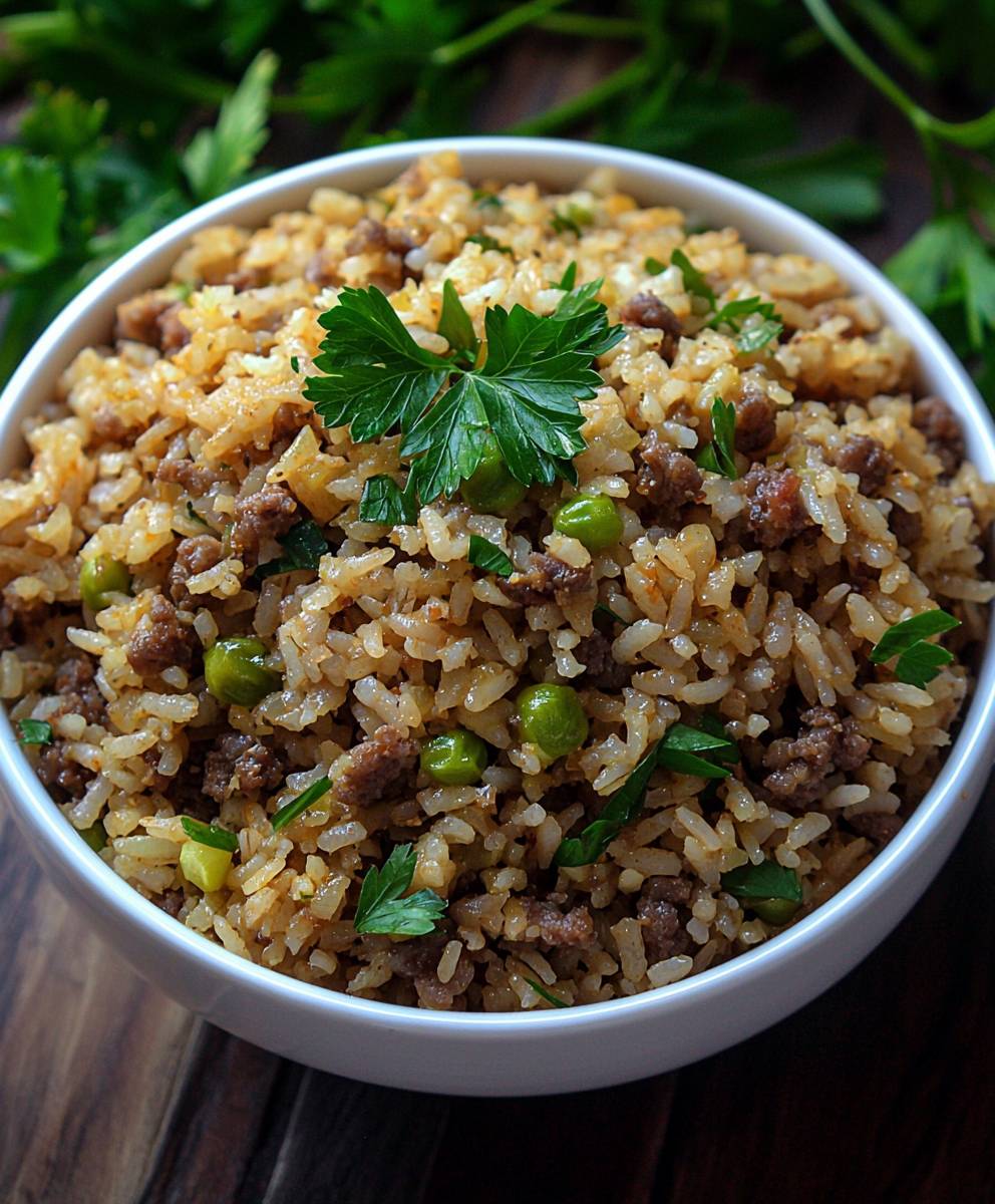 Schmutziger Reis kochen