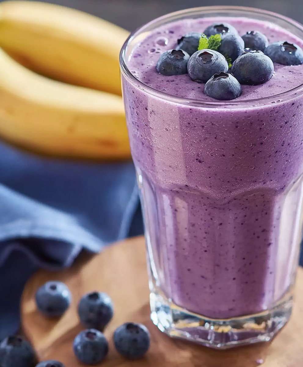 Blaubeer Bananen Smoothie