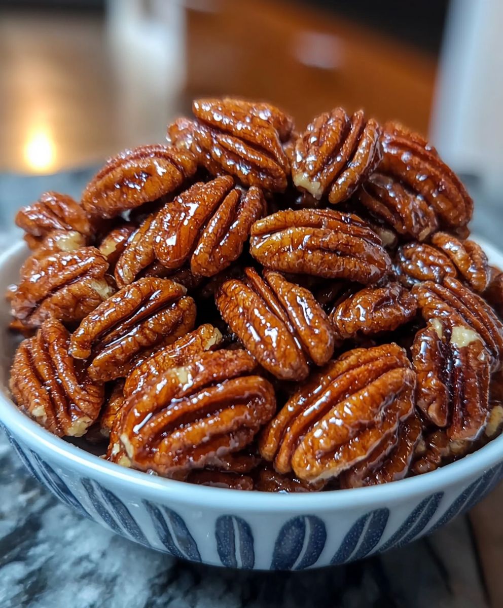 Kandierte Pekannüsse Heißluftfritteuse