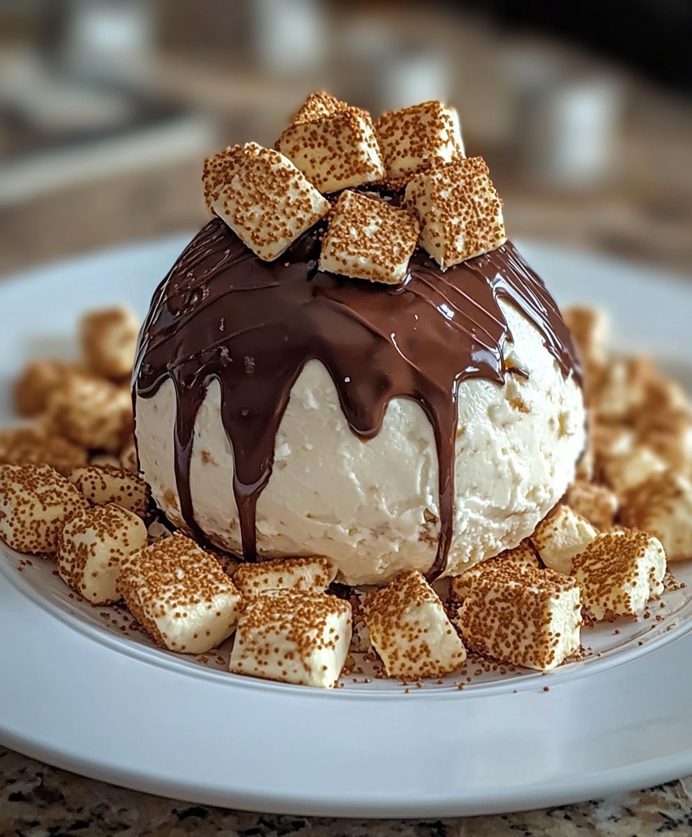 Schokoladen Smores Käseball