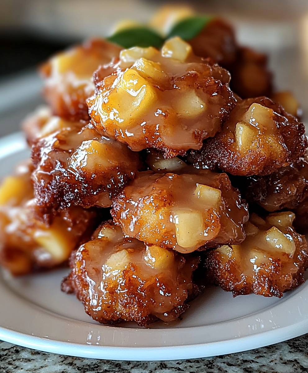 Apfelküchlein backen