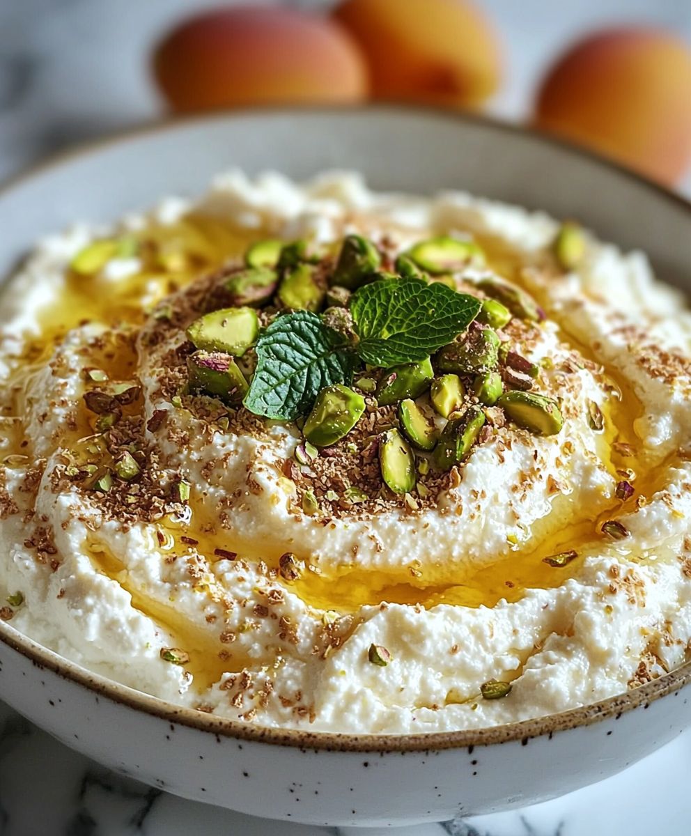 Honig Ricotta Dip Pistazien