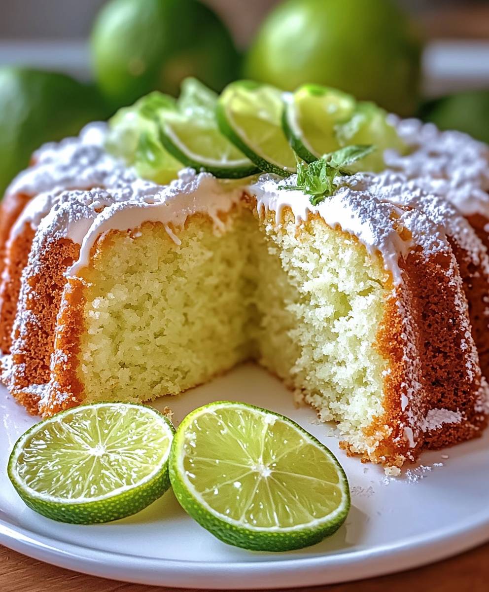 Limetten Rührkuchen backen