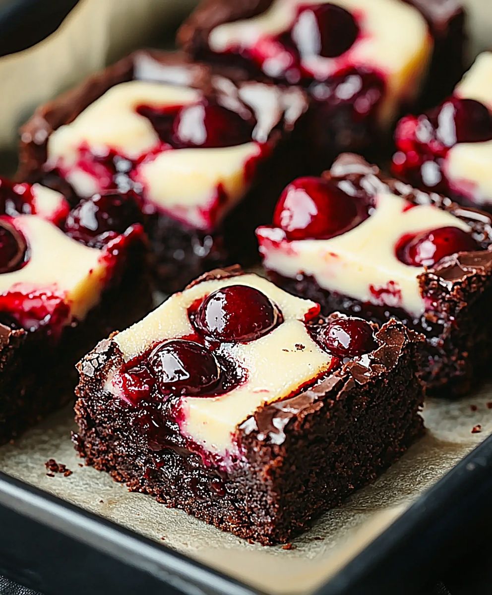 Kirsch Käsekuchen Brownies